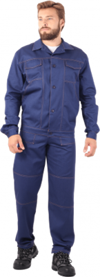 Костюм МУРАВЕЙ летний, т/синий, 100% х/б (Куртка+брюки) Кос006 - фото 4620