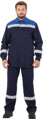 Костюм АНТИСТАТ летний, т/синий-василёк Кос583 - фото 4662