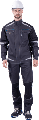 Куртка ТУРБО SAFETY летняя, т.серая-чёрная Кур1604 - фото 5111