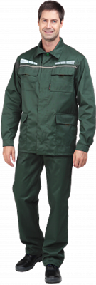 Костюм ОПЕРАТОР летний, зеленый (куртка+брюки) КОС576 - фото 5307