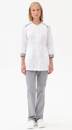 Костюм МИРАЖ, белый-св/серый Кос740