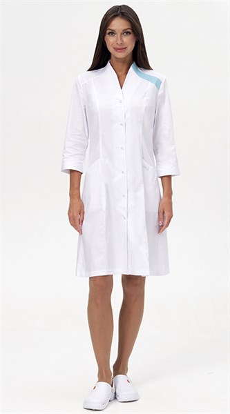 Халат ВОЛНА, белый 3615