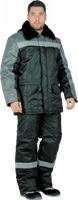 Костюм РЕГИОН зимний, черный-серый Кос308