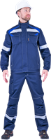 Костюм СТАРАТЕЛЬ летний, синий-василек (Куртка+брюки) Кос507