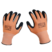 Перчатки РУБЕЖ НИТ Е для защиты от порезов DY1350S-OR/BLK