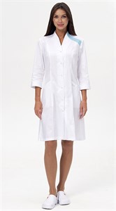 Халат ВОЛНА, белый 3615