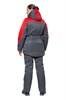 Костюм рабочий женский зимний "Страйк" цвет серый/красный КОС629_сер-кр ЭС