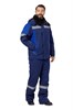 Костюм рабочий мужской зимний "Страйк" цвет темно-синий/василек КОС630_син ЭС